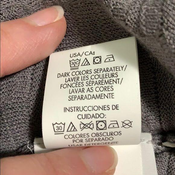 Calvin Klein Jeans Womens Pullover Sweater Textured Knit Short Sleeve Gray Large - Picture 14 of 14